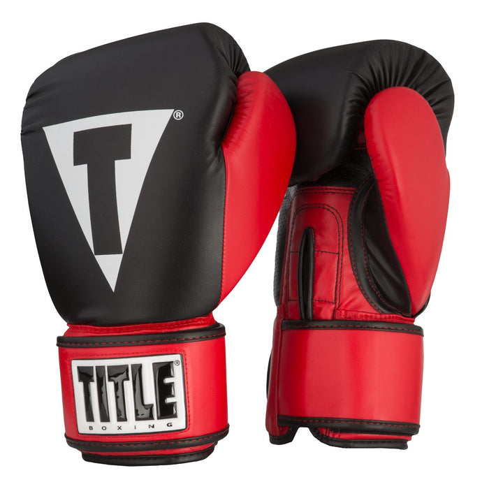 Imagen de catálogo: Guantes de box Title Pro Style · Negro/Rojo
