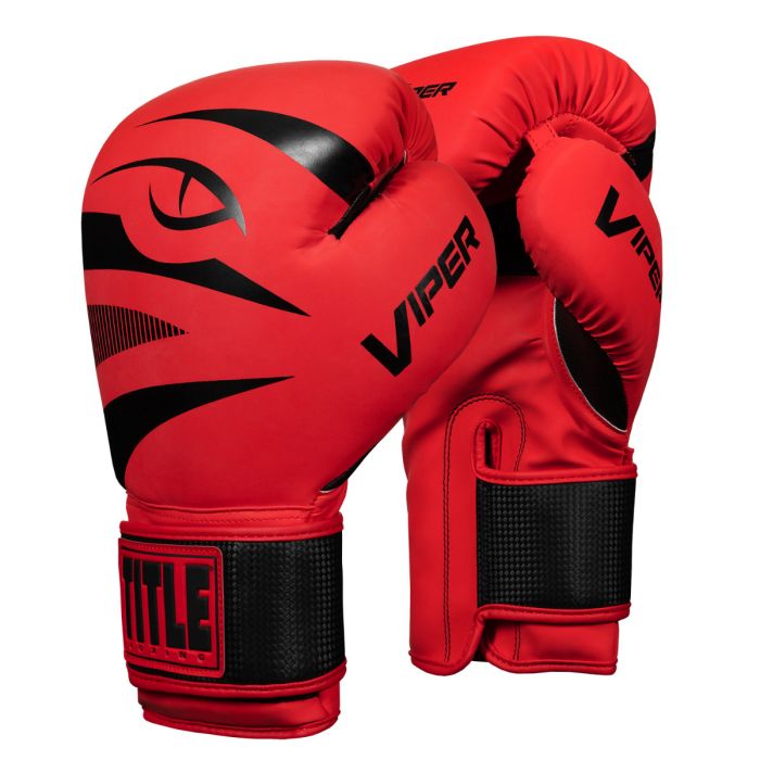 Imagen de catálogo: Guantes de box Viper by Title Strike · Rojo/Negro