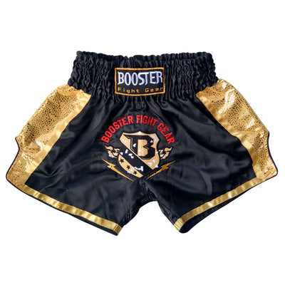 Imagen de catálogo: Short Muay Thai Booster Pro · Negro/Dorado